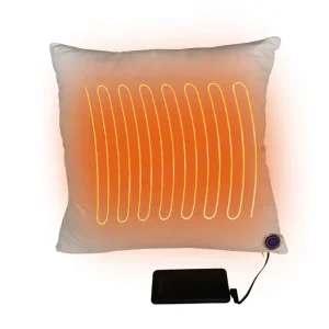 Multi Purpose USB Heated Pillow Cozy Cushion & Warmer for Hands Back Sofa Bed or Outdoor Camping Use
