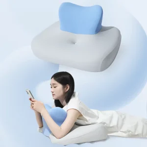 Multi-Sleeping Position Cervical Memory Foam Pillow Ergonomic Neck Back Support Cushion for Phone User on Bed