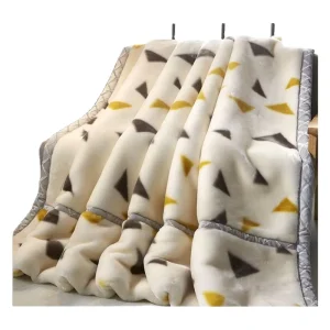 Multi Style Polyester Mink Rachel Rashel Raschel Soft Winter Blankets for Double Bed