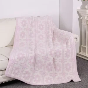 Multi Use Decorative Comfortable and Practical 50*70 Knitted Throw Blanket for Home Office Outdoor