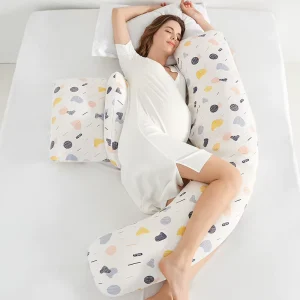 Multi color Body Maternity Pregnancy Pillow for Pregnant Women With Removable Cotton Cover