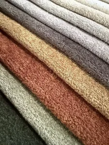 Multi color Plain Short Velvet Sofa Fabric