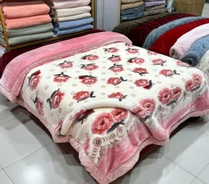 Multi colour Raschel Thickened Blanket All Seasons Soft Cosy Fleece Blanket