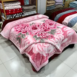 Multi-colour Raschel Thickened Blanket All Seasons Soft Cosy Fleece Blanket