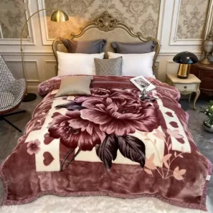 Multi-colour Thickened 4kg 200X240cm 2 Ply Thermal All Seasons Soft Cosy Fleece Baby Raschel Blanket