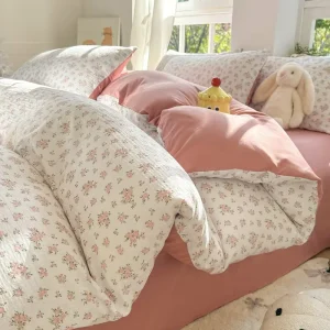 Multi design Comfortable Natural Stable Zippy Flower Cute Duvet Cover Set