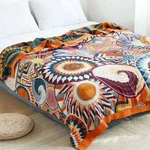 Multi layer Gauze Cotton Blanket Bed Cover Towel Quilt Moisture Absorption Breathable Soft Skin friendly Bed Sheet Bedding