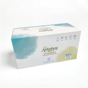 Multi layer Pure Cotton 80 Sheets Virgin Bamboo Towels Box Make up Cleaning Facial Paper Tissue