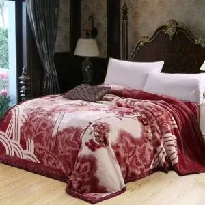 Multi pattern Thickened Raschel Blankets Soft Non fading Winter Fleece Machine washable Bedding