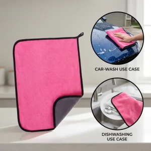 Multi purpose Microfiber Cleaning Towel Super Water Absorption Lint Free for Car Washing Kitchen Dish Wiping