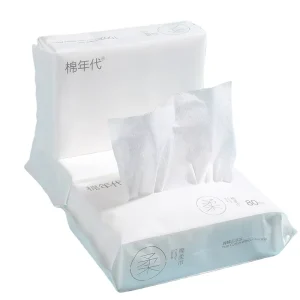 Multi purpose Other Baby Supplies Disposable Eco friendly Face Towel 100% Raw Cotton Fabric Absorbent Cotton Tissue Towel