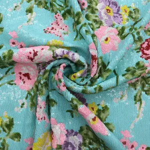 Multicolor Floral Mesh Sequin Fabric for Girls’ Clothing Swimwear Home Textile Wedding Accessories Sparkly Embroidered Tricot