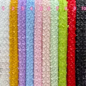 Multicolor Lace Lingerie Mesh Green Butterfly 3D Embroidery Breathable Fabric PE Coated 100% Polyester Spring Summer Home