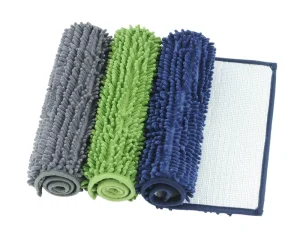 Multicolor Non-slip Pet Friendly Shaggy Absorbent Chenille Door Mat Bath Mat