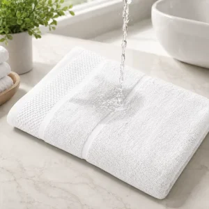 Multicolor Pure Cotton Towel Sets Lint Free & Strong Water Absorption with Custom Logo for Business Use