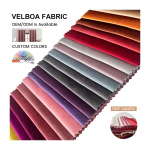 Multicolour Polyester Thick Velvet Fabric Home Deco Custom Sofa Cushion Fabric for Curtains