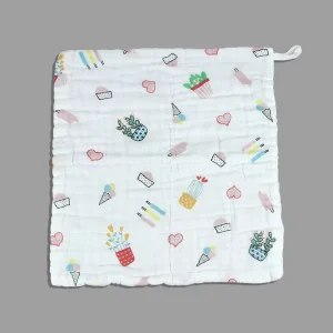 Multifunctional Kids Hand Wipe Towel Bathroom Eco Friendly Cartoon Newborn Bath Kids Handkerchief Baby Towel Face