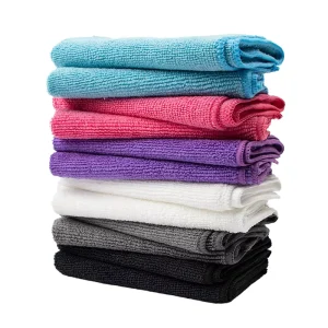 Multifunctional Microfiber Car Wash Towel Square Absorbent Cloth in Plain Style Thickened Enlarged Towel for Car Care