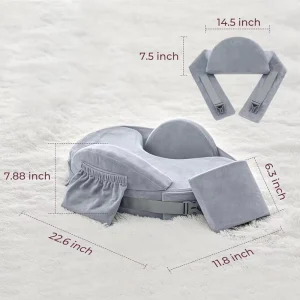 Multifunctional Nursing Pillow with Ergonomic Design for Maternity Comfortable Breastfeeding and Bottle Feeding