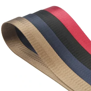 Multiple Colors Eco-Friendly Herringbone Woven Polyester Nylon Webbing Tapes 20-38mm for Bags and Home Textiles