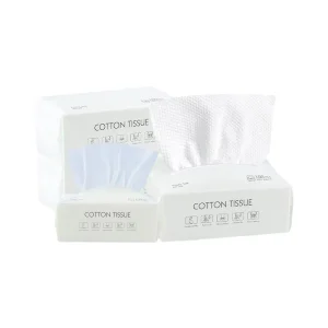 Multipurpose Disposable Facial Tissue Cleaning Soft 100% Natural Cotton Tissues