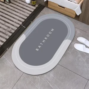 Multipurpose Super Absorbent Quick Drying Bath Mat Floors Mat with Non Slip Rubber Bottom Easy Clean Door Mats Bathroom Rug