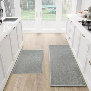 Multipurpose Washable Kitchen Rugs Anti Slip Chenille Kitchen Runner Mat Set 2pcs Floor Mat Sets