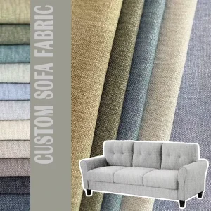 Multy-Color Custom-Size New Most Popular Home Sofa Linen Fabric Manufacturers