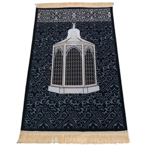 Muslim Embossed Worship Blanket Prayer Mat Islamic Prayer Rug Crystal Velvet Carpet Floor Mat Worship Rug Middle East