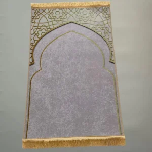 Muslim Foldable Washable Ethnic Print Rug Non-Slip Prayer Mat with Tassels for Living Room Home Decor