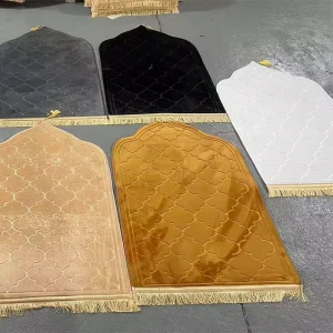 Muslim Islamic Cushioned Washable Prayer Mat Thick Foam Animal Print Polyester Home Kitchen Use