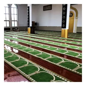 Muslim Plush Nylon Tufted Prayer Carpet Wall to Wall Mosque Use