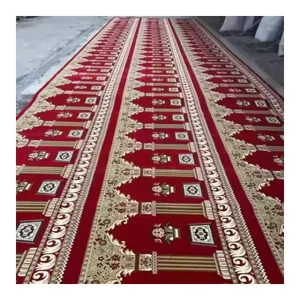 Muslim Travel Prayer Mat Machine Made Polyester Loop Pile Washable Stain Resistant
