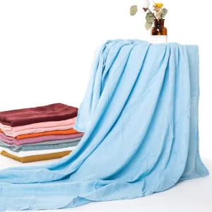 Muslin Swaddle Blanket Silky Soft Receiving Blanket Neutral Swaddle Wrap for Baby Boys and Girls 47 x 47 Inches
