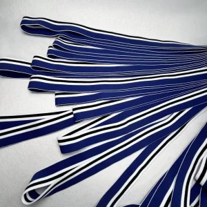 NA 240988 25 25mm Custom Logo Woven Elastic Band Elastic Waistband For Garment & Underwear Accessories In Stock