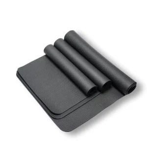 NBR Black Customizable Treadmill Mat Exercise Fitness Yoga Mat High Density Protection Mat