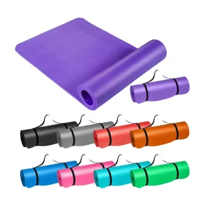 NBR Yoga Mat 10mm Thick Non-Slip Exercise Mat Low MOQ Bulk Custom Logo Fitness Pilates Mat Factory Direct Price