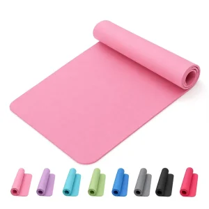 NBR Yoga Mat 15/10/8mm Thick Non-Slip Workout Mat for Women Men with Carry Bag & Strap for Home Workout Meditation Training