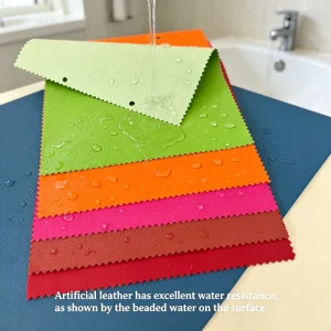 Napa Texture PU Leather for Luxury Furniture and Sofa High Abrasion Resistance and Soft Hand Feeling for Premium Living Room