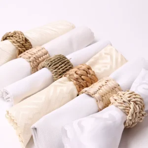 Napkin Holder Rings Woven Rattan Wedding Napkin Ring