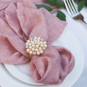 Napkin Rings Bulk Elegant Metal Napkin Ring Holders for Weddings Dinner Parties Romantic Candlelight Dinner Holiday Decor