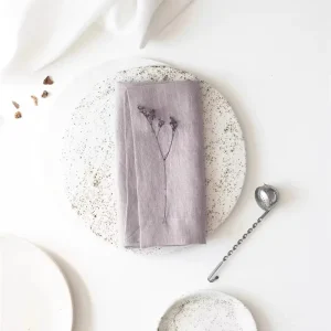Napkin Rings Purple Cloth Napkins Cotton Like Dinner Napkins Dusty Rose Fabric Table Decor Towels