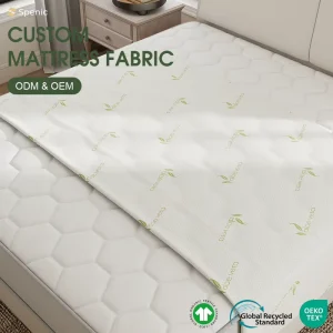 Natural Aloe Vera Mattress Fabric Soft Hypoallergenic Skin Soothing For Hotels And Home