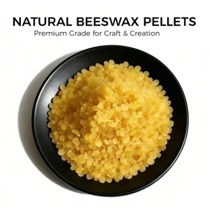Natural Beeswax Pellets Yellow Solid Wax Pellets for Candle Making Lip Balm Body Cream Lotion Soap Salves Wood Polish Products