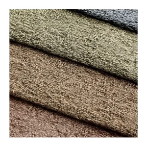 Natural Cotton Linen Texture Woven Fabric Breathable Comfortable Sofa Furniture Upholstery Fabric