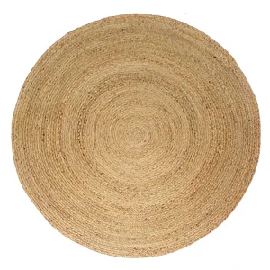 Natural Fiber Round Straw Mats Water Hyacinth Mat Carpet Rug