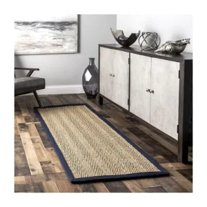 Natural Fiber Seagrass Carpet Runner Rugs Seagrass Woven Kitchen Rugs and Mats