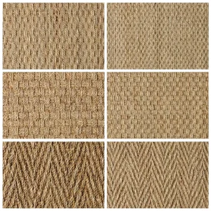 Natural Fiber Wall to Wall Seagrass Carpet Sea Grass Carpet Roll Floor Covering for Home Hotel Resort