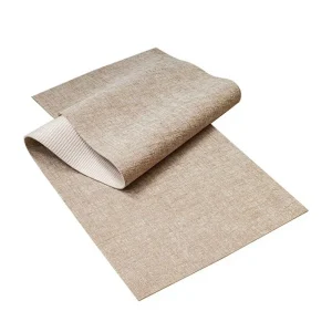 Natural Linen PVC Yoga Mat 5mm Thick Non Slip Durable Sound Absorbing Sweat Absorbent for Yoga and Exercise