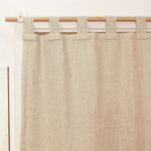 Natural Linen Solid Color Nordic Customizable Curtains Finished Rod Sling Cotton Linen Shade Shade Cloth